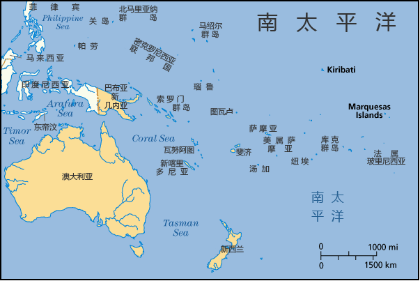 南太平洋岛国(ports of south pacific ocean